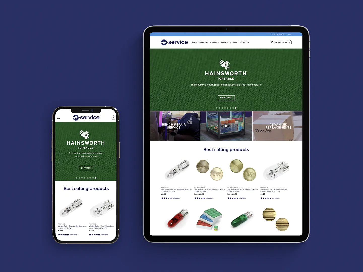 E-Service website design
